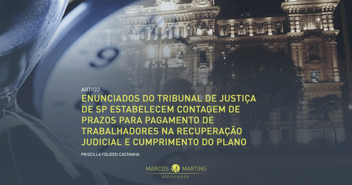 Pagamentos Recuperação Judicial