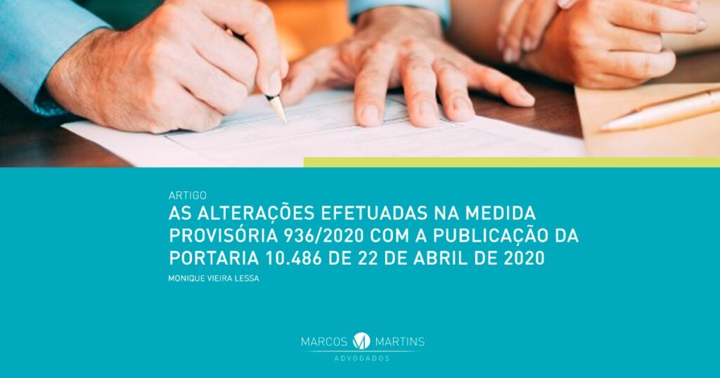 marcos martins artigo medida provisória 936/2020